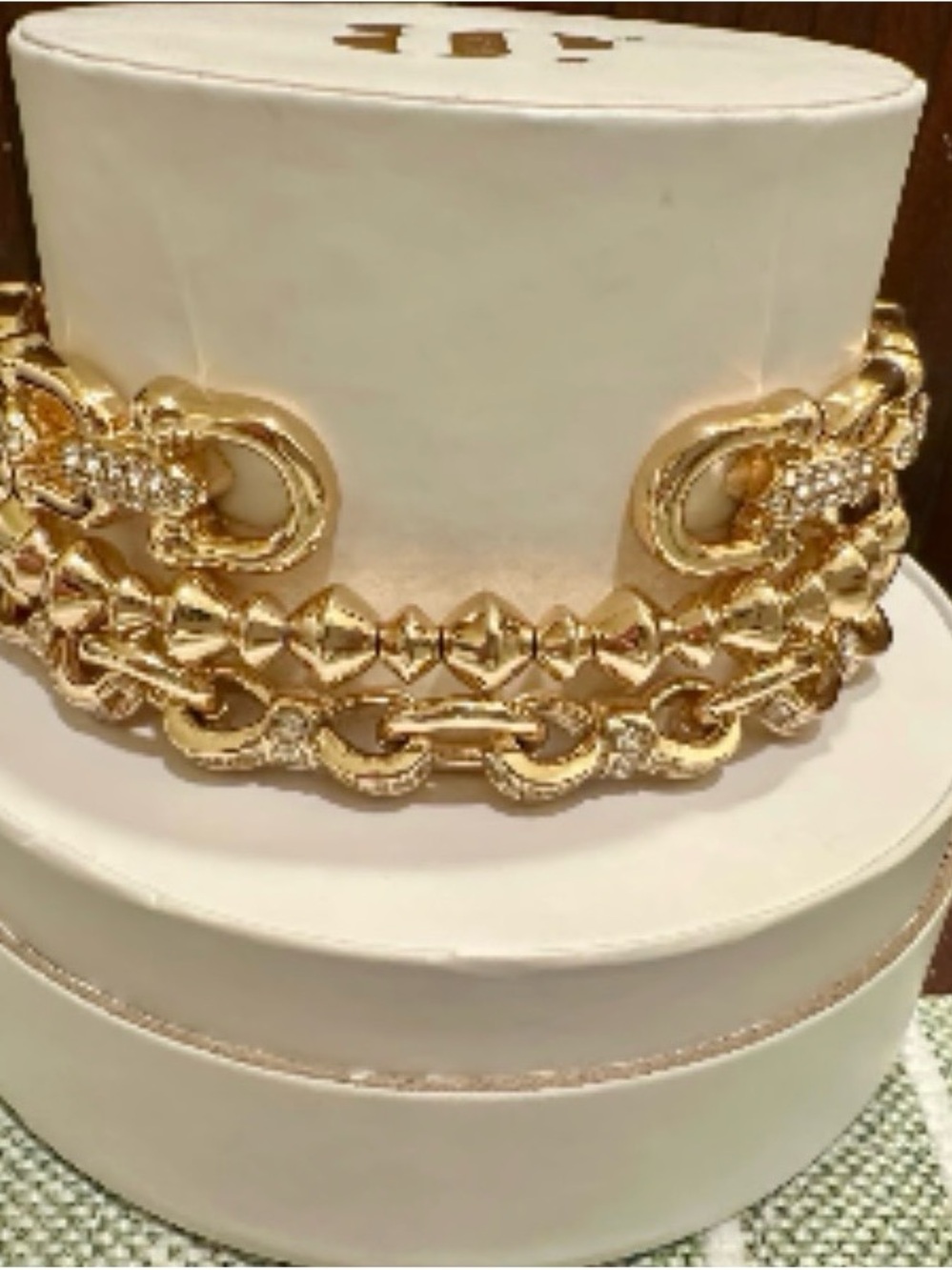 Bomb Party Bow Stack 2025 Gold Layered Chain Bracelet - Women's Fashion Jewelry